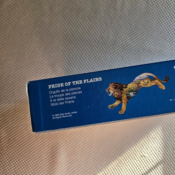 1000 Piece F. X. Schmid Puzzle - Lion Shaped Jigsaw - Pride of the Plains - Picture 9 of 12